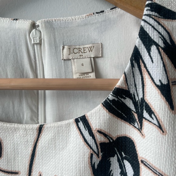 J.Crew Collection Tropical Floral Shift Dress Structured Summer Dress- small - Picture 2 of 7